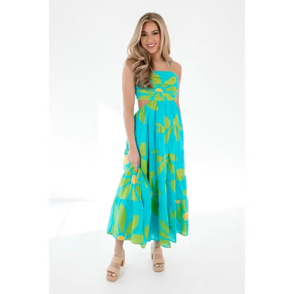 NWOT  The Bay Cut out Midi Dress by J. Marie